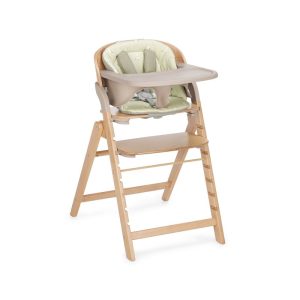 Scaun de masa multifunctional pliabil, Jane, Forest, De la 6 luni la adult, Din lemn fag, Greutate maxima 100 Kg, Sage