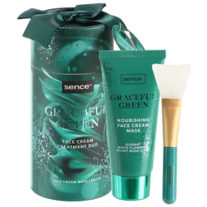 sence-collection-crema-masca-graceful-green-50ml.webp Sence Collection Crema masca de fata +pensula din silicon 50 ml Graceful Green