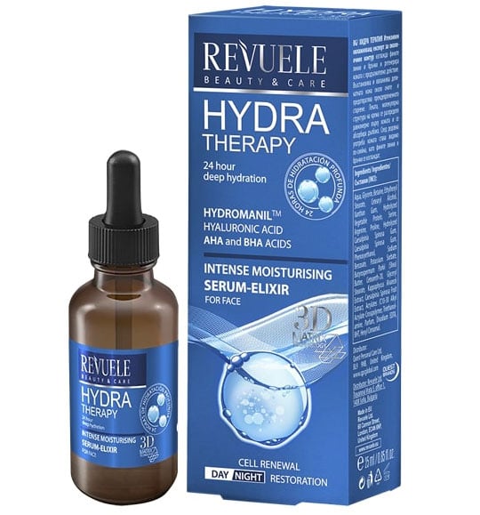 ser-revuele-3d-matrix-technology-25-ml-871952.jpg Ser hidratant regenerator cu Acid hialuronic purificat, AHA si BHA, Revuele 3D Matrix Technology, 25 ml