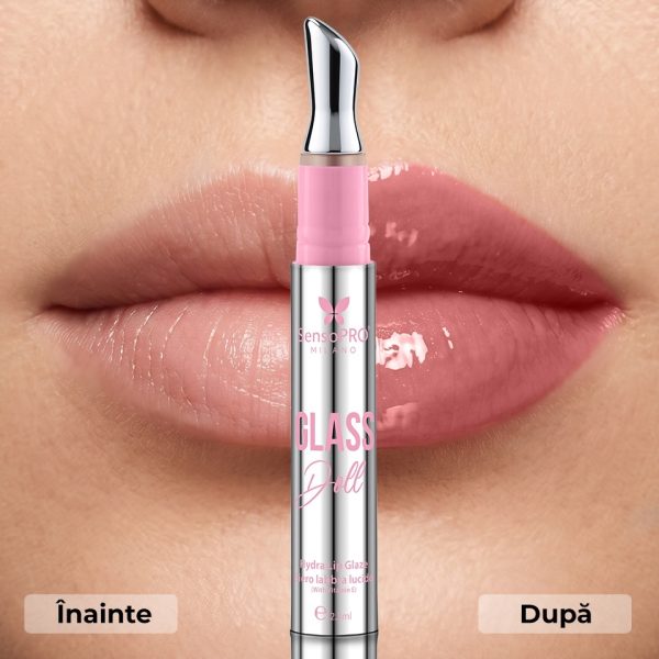 Ser stralucitor buze Glass Doll SensoPRO Milano, Dolce Nude