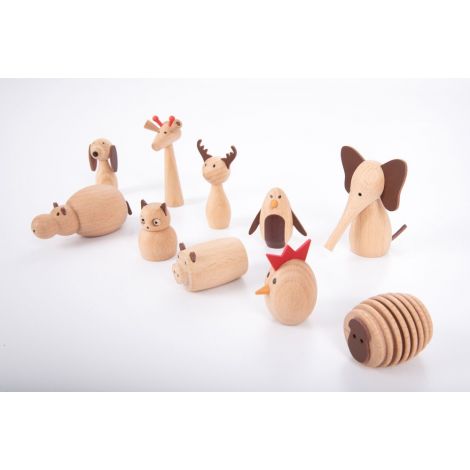 set-10-animale-din-lemn-lumea-animalelor.jpg Set 10 animale din lemn Lumea Animalelor
