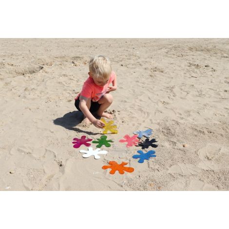 Set 10 figurine translucide Pete de culoare pentru mese si tablete luminoase