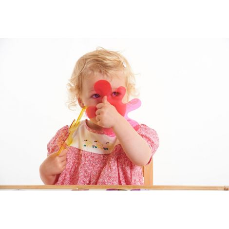 Set 10 figurine translucide Pete de culoare pentru mese si tablete luminoase