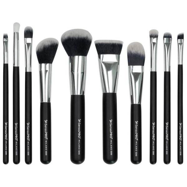 set-10-pensule-machiaj-sensopro-milano-black-silver-borseta-cadou8403646.jpg Set 10 pensule machiaj SensoPRO Milano, Black Silver + Borseta Cadou