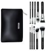 set-10-pensule-machiaj-sensopro-milano-black-silver-borseta-cadou8404324.jpg Set 10 pensule machiaj SensoPRO Milano, Black Silver + Borseta Cadou