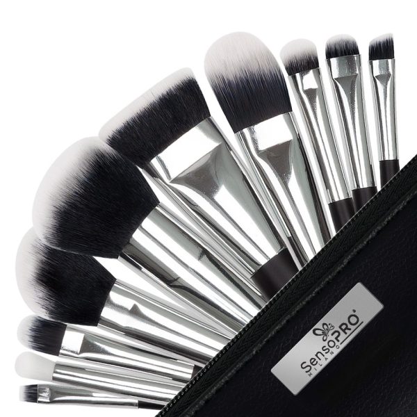 set-10-pensule-machiaj-sensopro-milano-black-silver-borseta-cadou8418165.jpg Set 10 pensule machiaj SensoPRO Milano, Black Silver + Borseta Cadou