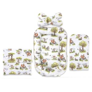set-4-in-1-cosulet-bebelus-qmini-baby-cocoon-75x55-cm-din-bumbac-certificat-oeko-tex-standard-100-cu-paturica-cu-salteluta-cu-perna-fluture-fox-on-bikes-natural-3374934-4.jpeg Set 4 in 1 Cosulet bebelus, Qmini, Baby Cocoon 75x55 cm, Din bumbac certificat Oeko Tex Standard 100, Cu paturica, Cu salteluta, Cu perna fluture, Fox on Bikes Natural
