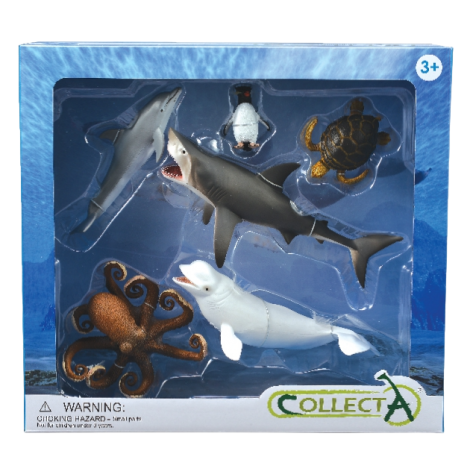 Set 6 figurine viata acvatica Collecta