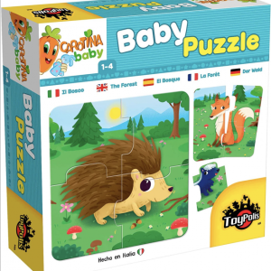 Set 6 puzzle cu animale, 24 piese mari, Baby Puzzle, 1-4 ani