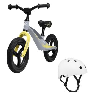 set-bicicleta-fara-pedale-lionelo-bart-tour-grey-stone-plus-casca-ajustabila-white-3384195-4.jpeg Bicicleta fara pedale, Lionelo, Bart Tour, Usoara, Cu cadru din magneziu, 3.3 Kg, 12 inch, Gri + Casca pentru copii, Reglabila 50-56 cm, Alb