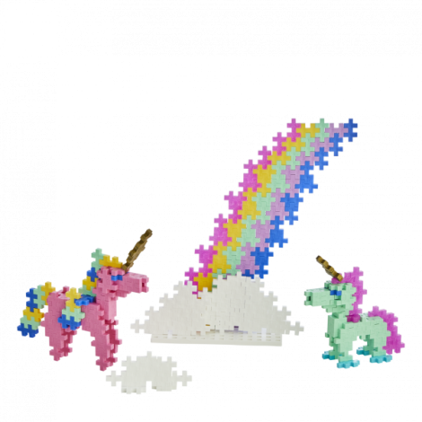 Set constructie Plus-Plus, 275 piese, Invata sa construiesti unicorni