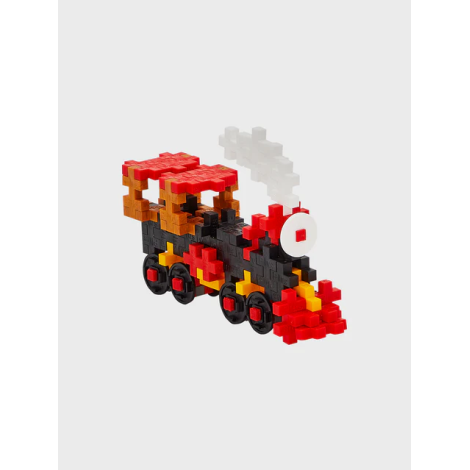 Set constructie Plus-Plus, tub 100 piese, Tren
