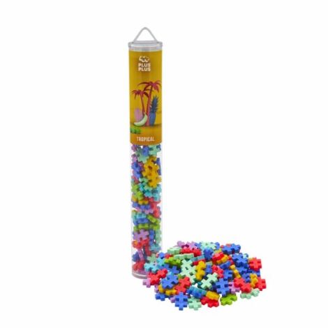 set-constructie-plus-plus-tub-100-piese-tropical-mix-culori-tropicale-1.jpg Set constructie Plus-Plus, tub 100 piese, Tropical Mix, culori tropicale