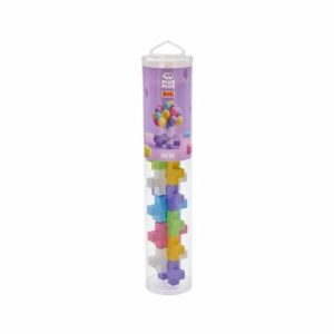 Set constructie Plus-Plus, tub 15 piese mari, culori pastelate