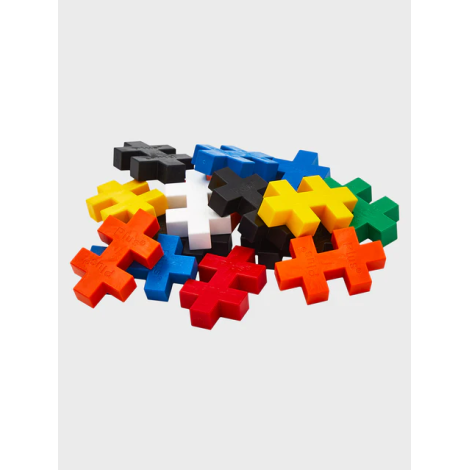 Set constructie Plus-Plus, tub 15 piese mari, culori standard