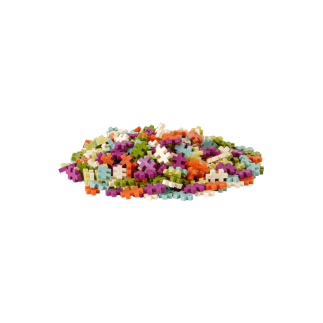 Set constructie Plus-Plus, tub 240 piese, Botanica Mix, culori botanice