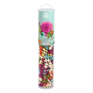 Set constructie Plus-Plus, tub 240 piese, Botanica Mix, culori botanice