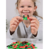 Set constructie Plus-Plus, tub 240 piese, Jungle Mix, culorile junglei
