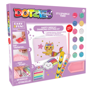Set creativ 5 in 1, Pisica-Sirena, pictura cu diamante