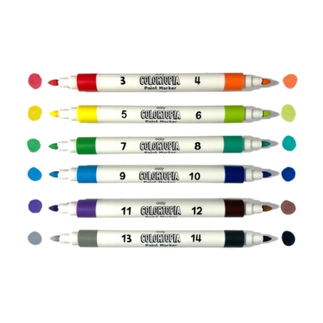 Set creativ de pictura dupa numere cu markere- Aventuri Epice (Set de 8)