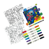 Set creativ de pictura dupa numere cu markere- Aventuri Epice (Set de 8)