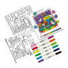 Set creativ de pictura dupa numere cu markere- Taramul Unicornilor (Set de 8)