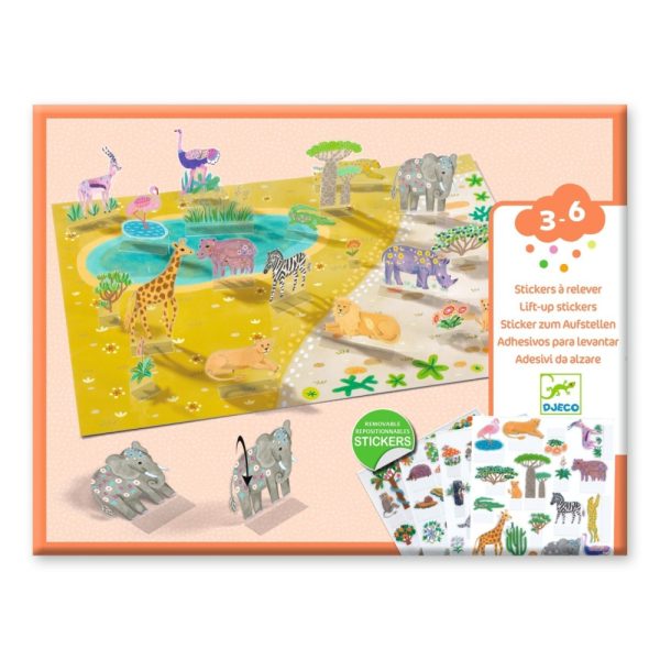 set-creativ-de-stickere-reutilizabile-animale-djeco-017754.jpg Set creativ de stickere reutilizabile Animale, Djeco