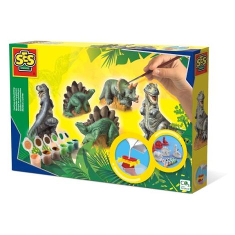 set-creativ-mulaj-si-pictura-dinozauri.jpg Set creativ mulaj si pictura - Dinozauri