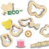 Set creativ - Plastilina eco cu unelte de lemn