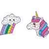 Set creativ super-rapid, autocolante BIG DOTZ - Nor cucubeu si Unicorn