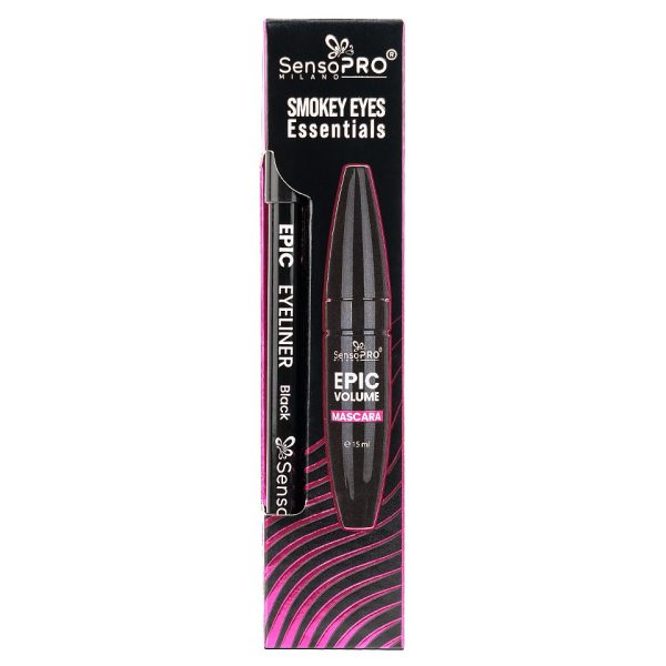 Set Creion Ochi & Mascara SensoPRO Milano Epic Volume - Smokey Eyes Essentials