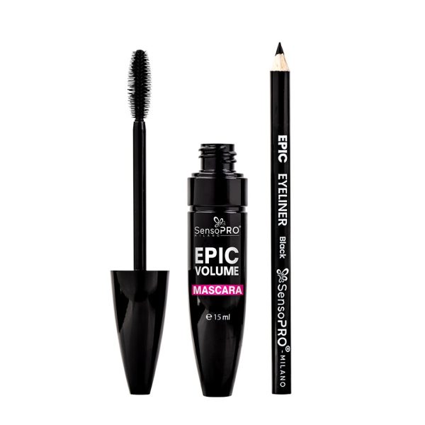 Set Creion Ochi & Mascara SensoPRO Milano Epic Volume - Smokey Eyes Essentials