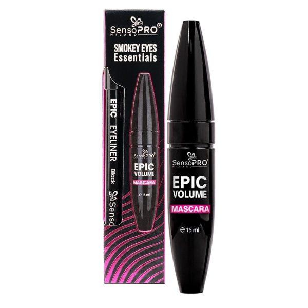 Set Creion Ochi & Mascara SensoPRO Milano Epic Volume - Smokey Eyes Essentials