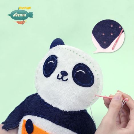 Set de cusut Prima Mea Papusa, Mama si puiul Panda