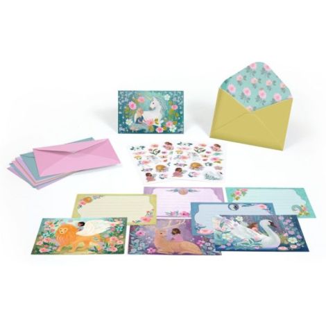 Set de invitatii Animale fantastice, Djeco