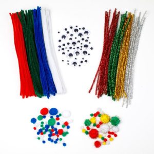 Set de joaca creativ cu accesorii-Tematica Craciun,300 piese