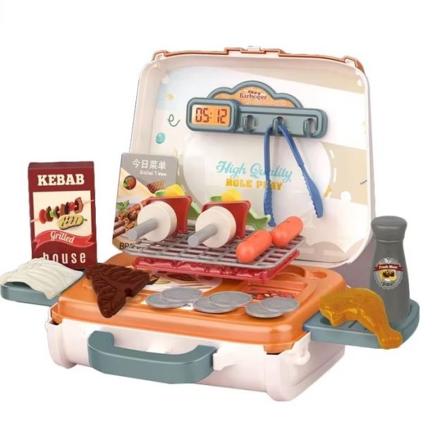 Set de joaca gentuta cu accesorii pentru gratar, plastic, +3 ani