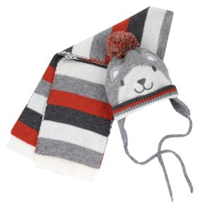 set-fular-si-caciula-bebe-chicco-gri-16468-67mfc_53642_1_1725424138123.jpg Set fular si caciula bebe Chicco, gri, 16468-67MFCO