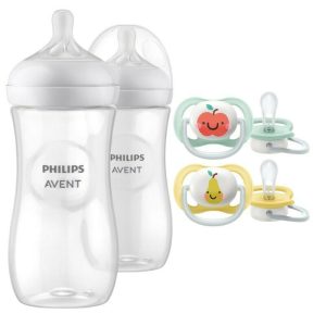 set-ingrijire-biberon-anticolici-philips-avent-natural-response-330-ml-3-luniplus-2-buc-plus-suzete-ultra-air-ortodontice-2-buc-0-6-luni-din-silicon-verde-galben-3271416-4.jpeg Set ingrijire Philips Avent: Biberon anticolici, Natural Response, 330 ml, 3 luni+, 2 buc + Suzete Ultra Air, Ortodontice, 2 buc, 0-6 luni, Din silicon, Verde/Galben
