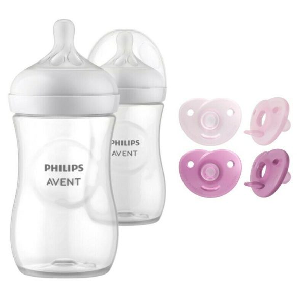 set-ingrijire-philips-avent-biberon-anticolici-natural-response-260-ml-1-luniplus-2-buc-plus-suzete-soothie-2-buc-0-6-luni-din-silicon-roz-3270855-4.jpeg Set ingrijire Philips Avent: Biberon anticolici, Natural Response, 260 ml, 3-6 luni, Debit 3 (mediu), 2 buc + Suzete Soothie, 2 buc, 0-6 luni, Din silicon, Roz