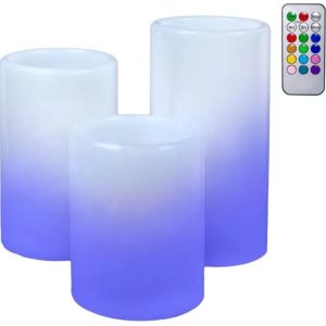 Set lumanari decorative LED cu 12 culori diferite, 3 buc AMA