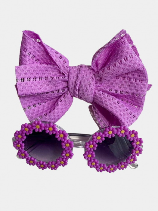 set-ochelari-de-soare-pentru-fetite-model-floricele-vesele-marime-universala-mov-173912.jpg Set Ochelari de Soare pentru Fetite, Model Floricele Vesele, Marime Universala - Mov