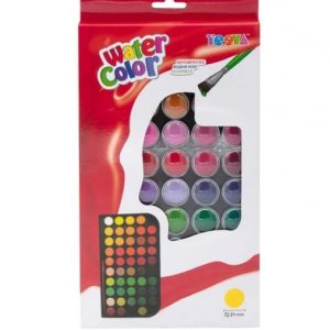 Set Paleta acuarela 48 culori si pensula, WATER COLOR