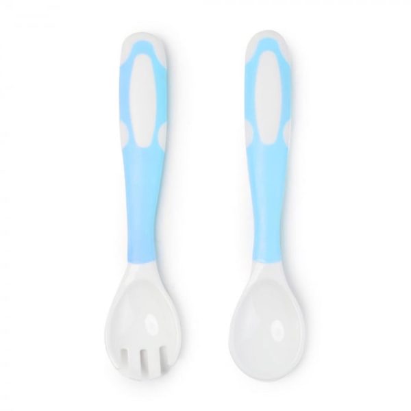 Set Tacamuri pentru Bebelusi Silicon si Plastic - Albastru - Nurio