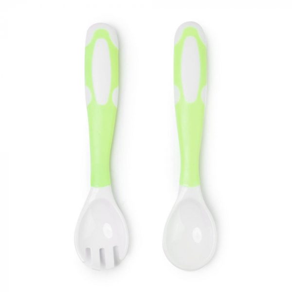 set-tacamuri-pentru-bebelusi-silicon-si-plastic-verde-130304.jpg Set Tacamuri pentru Bebelusi Silicon si Plastic - Verde - Nurio