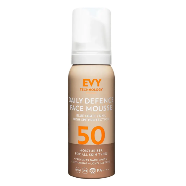spuma-pentru-fata-unisex-cu-spf-50-daily-defence-face-mousse-75-ml-evy.png Spuma de fata cu SPF 50 Daily Defence Mousse, 75 ml, Evy