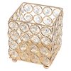 Suport Pensule Machiaj Diamond Crystal LUXORISE, Gold