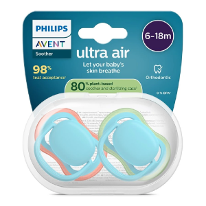 suzete-ultra-air-albastru-6-18-luni-2-bucati-philips-avent.png Suzete Ultra Air, 6-18 luni, SCF087/10, Albastru/Verde, 2 bucati, Philips Avent