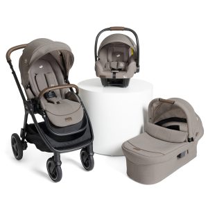 Carucior pentru copii multifunctional 3 in 1 Joie Finiti Signature Maple (Carucior Finiti + Landou Ramble XL + scoica i-Starter)