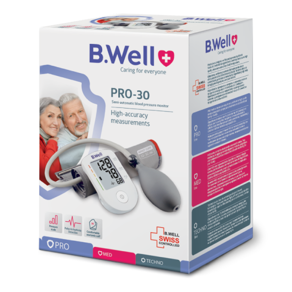 tensiometru-brat-pro-30-b.well_.png Tensiometru pentru brat semi-automatic, manseta marimea M, PRO-30, B.Well